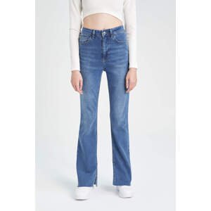 DEFACTO Slim Flare Cropped Trousers