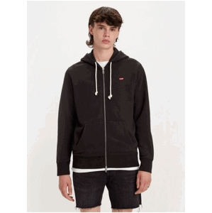 Levi's Černá pánská mikina Levi's® New Original Zip Up Meteorite - Pánské