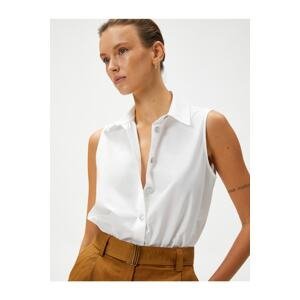 Koton Sleeveless Shirt Buttoned Cotton