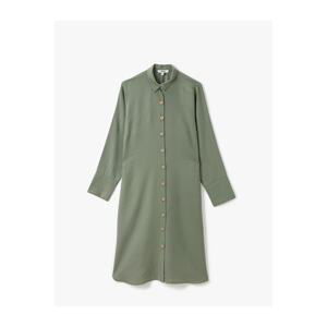 Koton Shirt Collar Button Detailed Long Sleeve Tunic