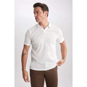 DEFACTO Modern Fit Polo Neck Basic Short Sleeve T-Shirt