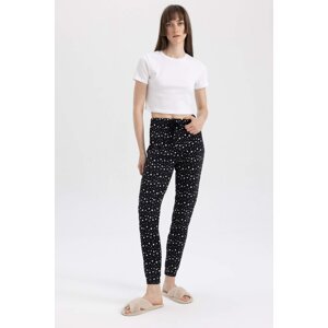 DEFACTO Fall in Love Regular Fit Star Patterned Pajama Bottoms