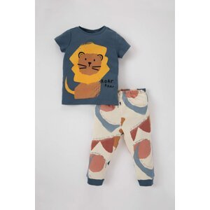 DEFACTO Baby Boy Short Sleeve 2-Pajama Set