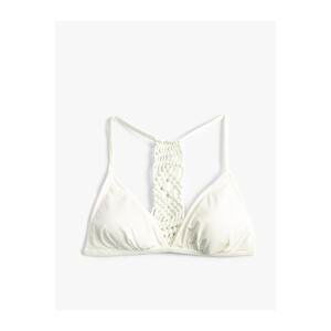 Koton Bikini Top Back Macrame Knit Detail