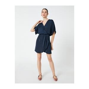 Koton Mini Dress Wrap V-Neck Short Sleeve