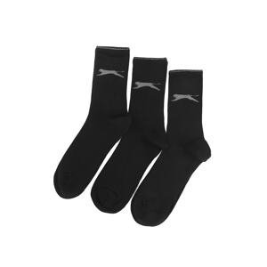 Slazenger Jago Men's Sports Socks 40-44 Black Color, Set of 3