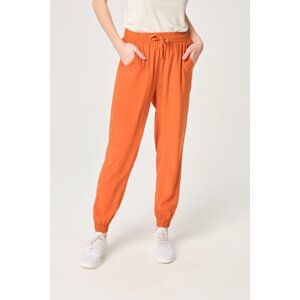 Dagi Cinnamon Elastic Cuff Waist Laced Trousers