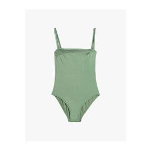 Koton Covered Basic Swimsuit with Removable Straps