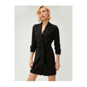 Koton Jacket Dress Double Breasted Buttoned Belted