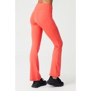 LOS OJOS Women's Coral High Waist Compression Double Pocket Flare Leggings