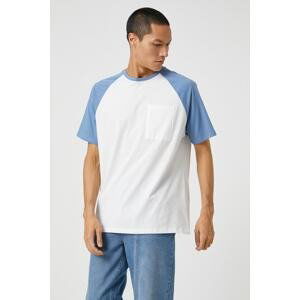 Koton Pocket Detailed T-Shirt Raglan Sleeve Crew Neck Short Sleeve