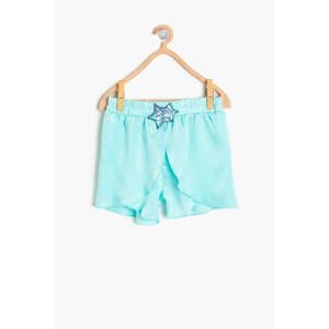 Koton Green Baby Girl Sequin Detailed Shorts