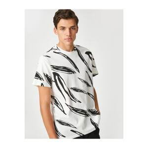 Koton Cotton T-Shirt Printed Crew Neck Short Sleeve