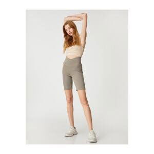 Koton Biker Tights with Waist Detail