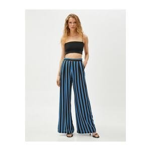 Koton Pocketed Palazzo Trousers with Side Zipper