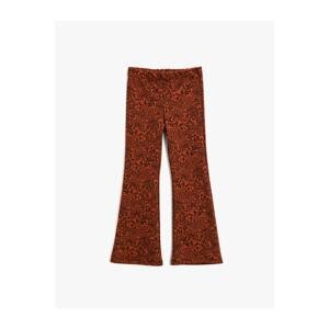 Koton Flared Leg Trousers Floral