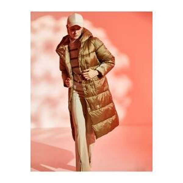 Koton Long Puffer Coat Hooded Extra Warm Fleece Lined