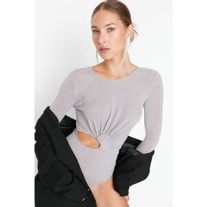 Trendyol Gray Knitted Bodysuit