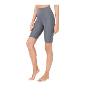 LOS OJOS Women's Anthracite High Waist Compression Cycling Shorts Sports Leggings