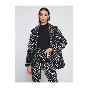 Koton Zebra Patterned Blazer Jacket