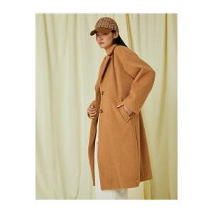 Koton Double Buttoned Cashmere Coat