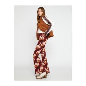 Koton Floral Flared Trousers