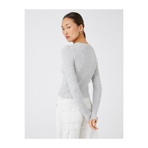 Koton Knitwear Cardigan Slim Fit with Snap Fasteners