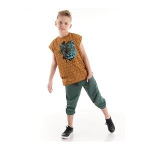 Mushi Tiger Boy T-shirt Capri Shorts Set