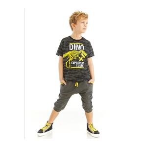 Mushi Dino Explorer Boys T-shirt Capri Shorts Set