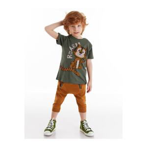 Denokids Little Tiger Boy T-shirt Capri Shorts Set