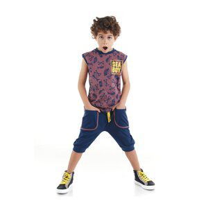 Mushi Sea T-shirt Boy's T-shirt Capri Shorts Set