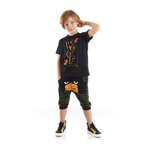 Denokids Woof Boys T-shirt Capri Shorts Set