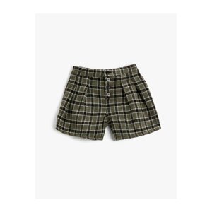 Koton Wool Blended Buttoned Shorts