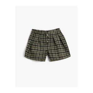 Koton Wool Blend Buttoned Shorts