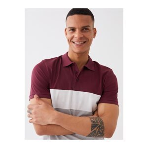 LC Waikiki Men's Polo Neck Short Sleeve Color Block T-Shirt.