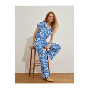 Koton Floral Wide Leg Comfort Trousers