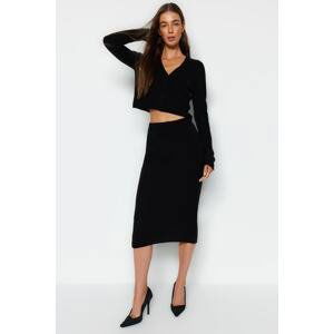 Trendyol Black Basic Knitwear Two Piece Set