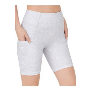 LOS OJOS Women's Brittle Gray High Waist Compression Double Pocket