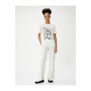Koton Tom and Jerry T-Shirt Licensed Printed Crew Neck Cotton