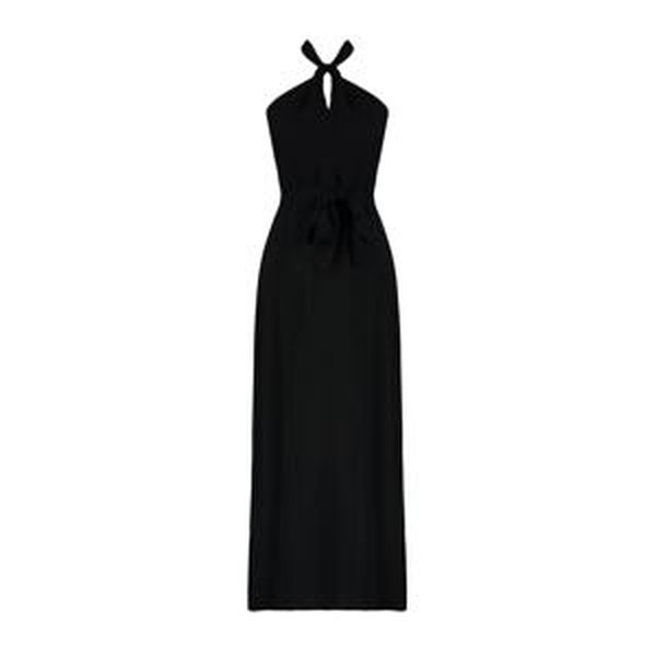 Trendyol Black Midi Halter Belted Woven Dress