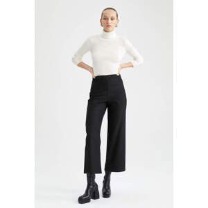 DEFACTO Culotte Fit Normal Waist Wide Leg Fabric Trousers