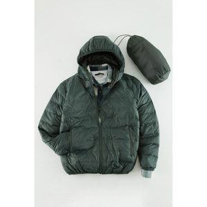 Trendyol Men's Khaki Regular Fit Water/ Wind Resistant Lightweight Down Jacket With Portable Bag