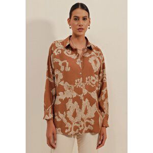 Bigdart 3900 Oversize Long Basic Shirt - V. Camel