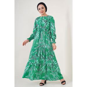 Bigdart 2145 Patterned Dress - Green