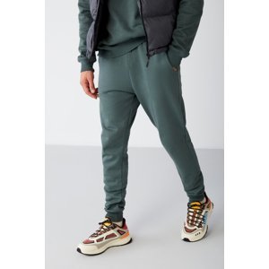 GRIMELANGE Jeremiah Men's Regular Leg Elastic Fabric Waist Cord And Elastic Pocket Green Sweatpants