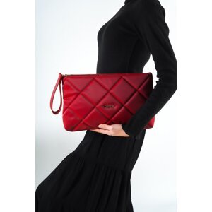 Capone Outfitters Clutch - Red - Diamond pattern