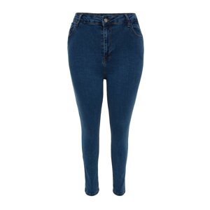 Trendyol Curve Blue High Waist Stretchy Skinny Jeans