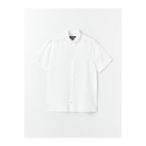 LC Waikiki Men's Regular Fit Short Sleeve Linen Shirt