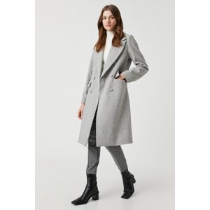 Koton Coat - Gray - Double-breasted