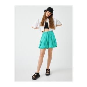 Koton Pleated Mini Short Skirt